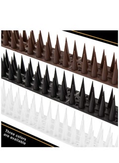 Bird Spikes, 12 Pack Plastic Repellent Spikes Anti Theft and Animal, Outdoor Bird Deterrent Spikes for Wall, Roof, Fence, Railing (Brown) - pzsku/ZDD452AA45A095BA5A360Z/45/_/1692178540/5bd9d1e6-face-40be-a725-05ee6e750d49