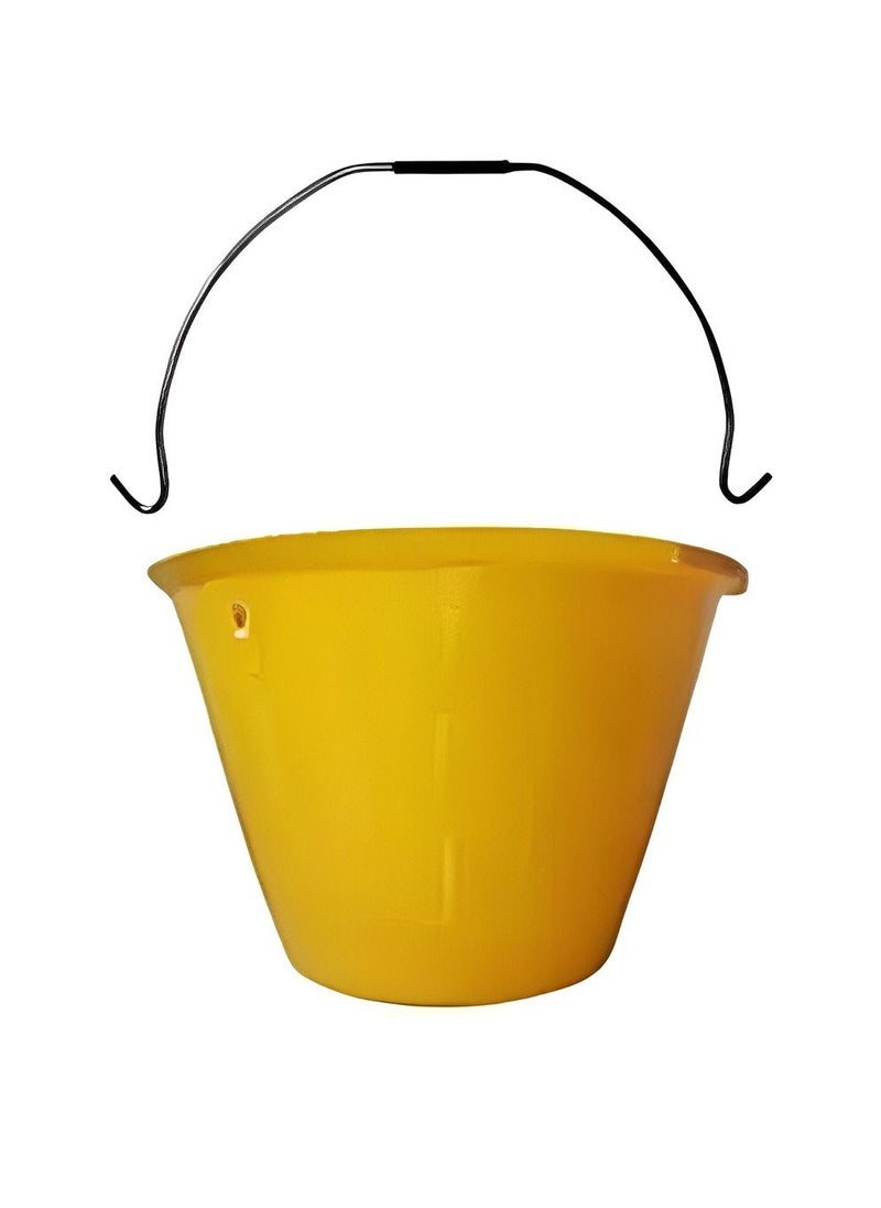 RACO - RACO Construction PVC Plastic Light Weight Bucket for all Indoor and Outdoor Jobs - Black & Yellow (YELLOW) - Image 1