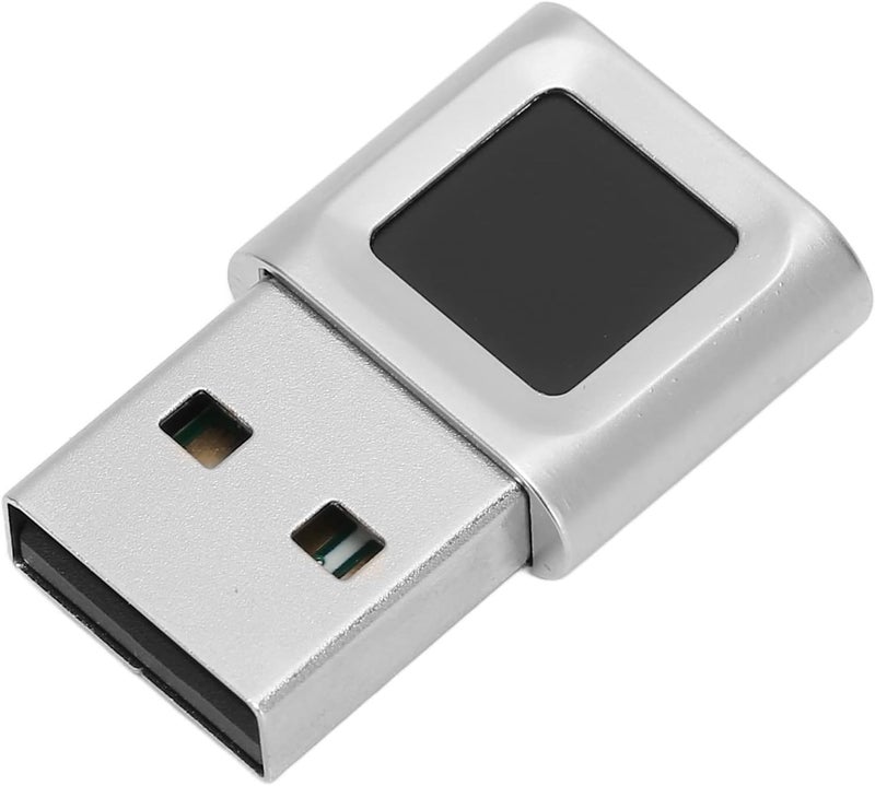 قارئ بصمات الأصابع GLOGLOW Nan Mini USB، مستشعر من سبيكة الزنك بتقنية اللمس 360 درجة، قارئ بيومتري سريع للمطابقة، مناسب لأجهزة الكمبيوتر اللوحية والمحمولة والأجهزة الطرفية لـ 10 إلى 11 مستخدمًا. - Image 3