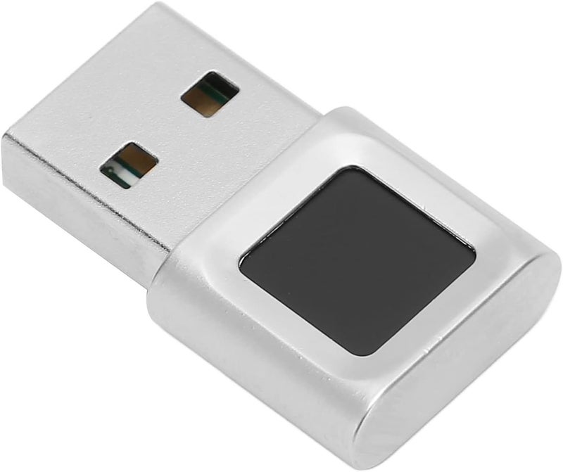 قارئ بصمات الأصابع GLOGLOW Nan Mini USB، مستشعر من سبيكة الزنك بتقنية اللمس 360 درجة، قارئ بيومتري سريع للمطابقة، مناسب لأجهزة الكمبيوتر اللوحية والمحمولة والأجهزة الطرفية لـ 10 إلى 11 مستخدمًا. - Image 2