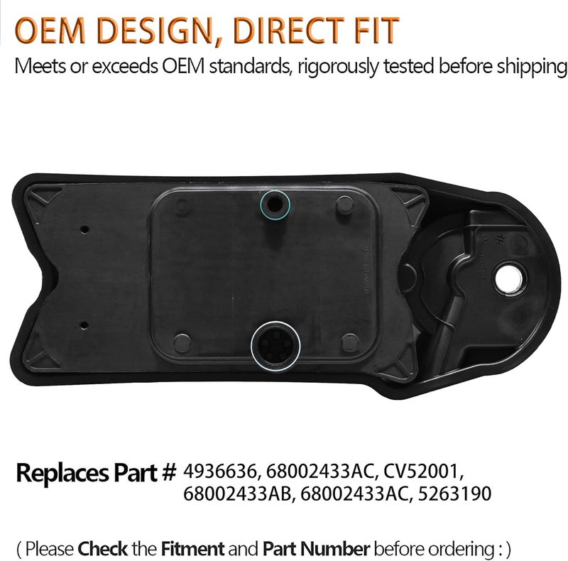 fokes CV52001 Crankcase Ventilation Filter Breather Compatible with Dodge Ram 2500 3500 4500 5500 Cummins ISB 6.7 Diesel 2007-2018 OCV Replaces# 904-418 68002433AA 68002433AB - Image 2
