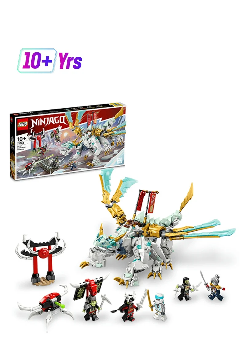 ليغو Ninjago Zane’S Ice Dragon Creature 71786 Building Toy Set Featuring A Dragon Toy And 6 Minifigures; Gift For Kids Aged 10+ Who Love Building And Ninja Adventures (973 Pieces)