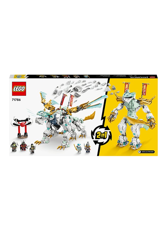 LEGO - Ninjago Zane’S Ice Dragon Creature 71786 Building Toy Set Featuring A Dragon Toy And 6 Minifigures; Gift For Kids Aged 10+ Who Love Building And Ninja Adventures (973 Pieces) - Image 1