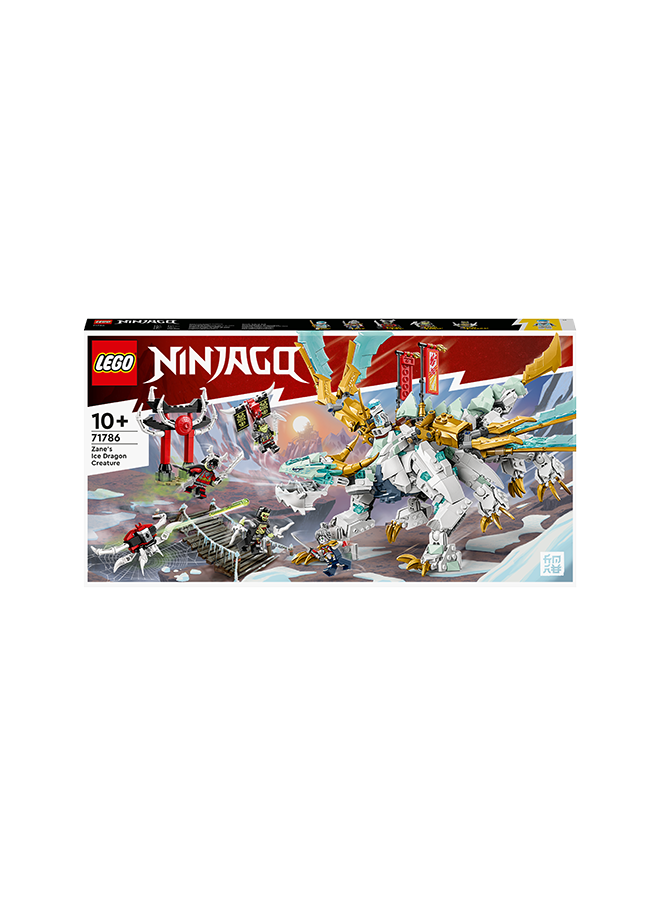 ليغو Ninjago Zane’S Ice Dragon Creature 71786 Building Toy Set Featuring A Dragon Toy And 6 Minifigures; Gift For Kids Aged 10+ Who Love Building And Ninja Adventures (973 Pieces)