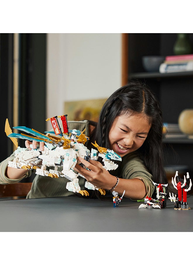 LEGO - Ninjago Zane’S Ice Dragon Creature 71786 Building Toy Set Featuring A Dragon Toy And 6 Minifigures; Gift For Kids Aged 10+ Who Love Building And Ninja Adventures (973 Pieces) - Image 1
