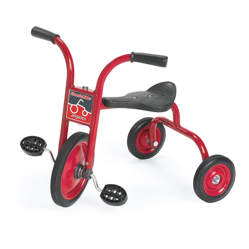 Angeles CLASSICRIDER Toddler Trike Kids Tricycle for Riders Ages 3 and up Preschool Daycare Playground Kids Tricycles Rubber Tires RedBlack 10 Pedal Pusher