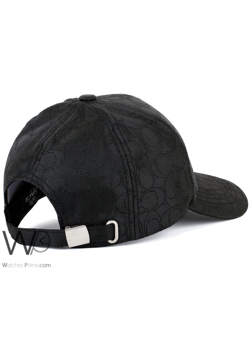 coachoutlet Coach Baseball Cap Black Color Cotton Hat For Men  - Image 2