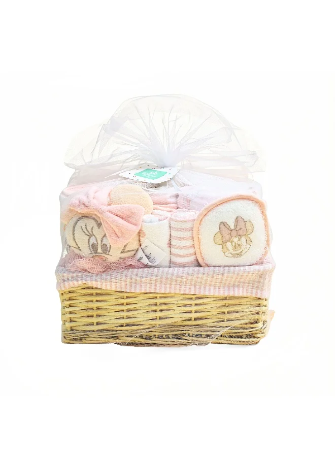 Disney Minnie Mouse Baby Essentials 10-Piece Gift Basket Set