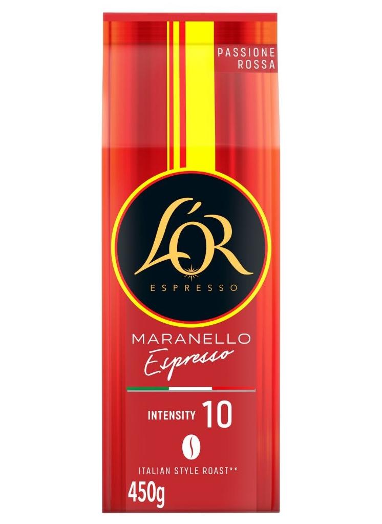L'or Espresso Maranello Intensity 10 Whole Bean Dark Roast Coffee 450g - Image 1