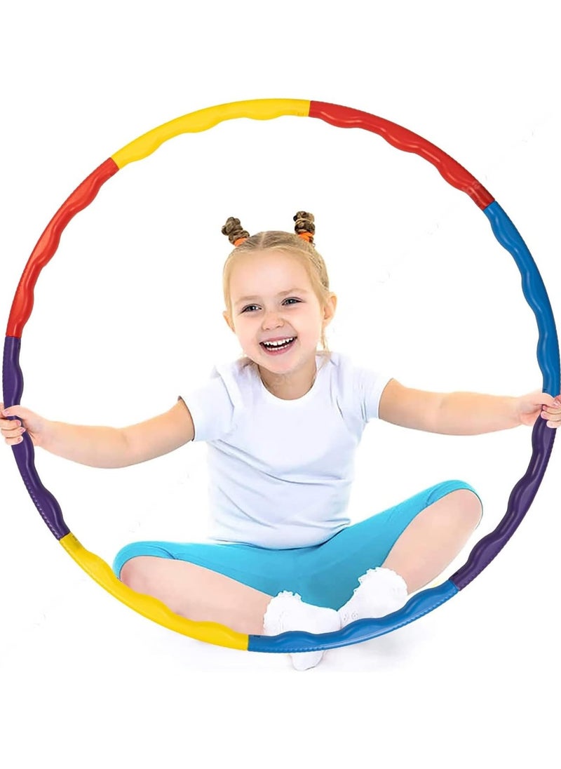 SportQ Hula Hoop Training Rings for Kids, Colorful Detachable Adjustable Hoop, Suitable for Girls and Boys Fitness, Gymnastics Hula Hoops, for Fitness, Weight Loss, Pet Training  - Image 4