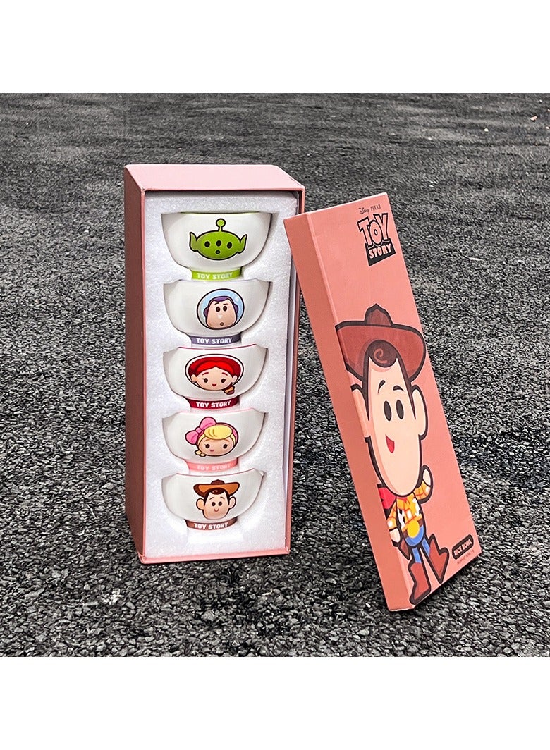 general Toy Story Ceramic Tableware Set, Children's Cartoon Home Rice Bowl Gift Box Souvenirs, a good gift choice - Image 4