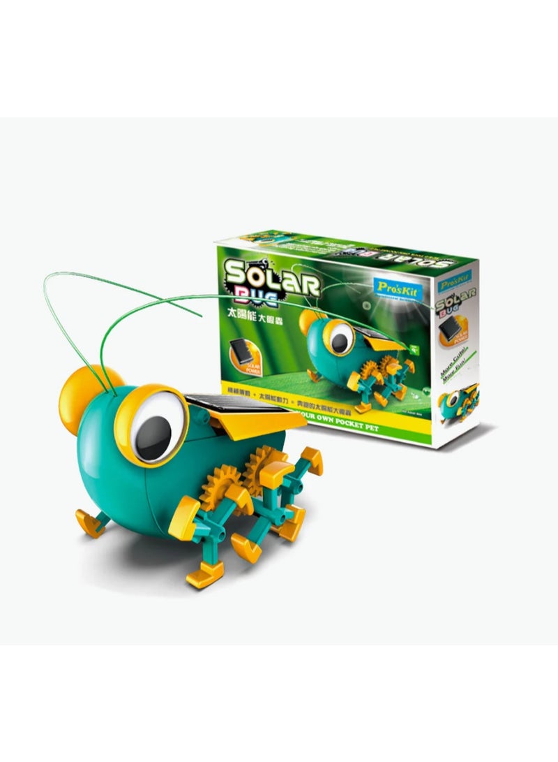 بروس كيت مجموعة Pro’sKit GE-683 Solar Bug - مجموعة تجميع روبوت يعمل بالطاقة الشمسية للأطفال (51 قطعة، بدون بطاريات) - Image 5