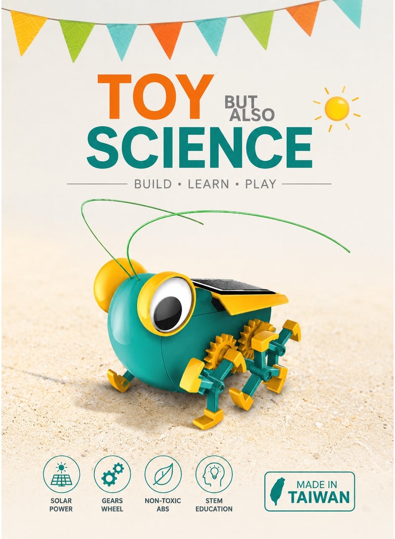 Pro'skit Pro’sKit GE-683 Solar Bug – DIY Solar-Powered Robot Assembly STEM Kit for Kids (51 Pieces, Battery-Free) - Image 4