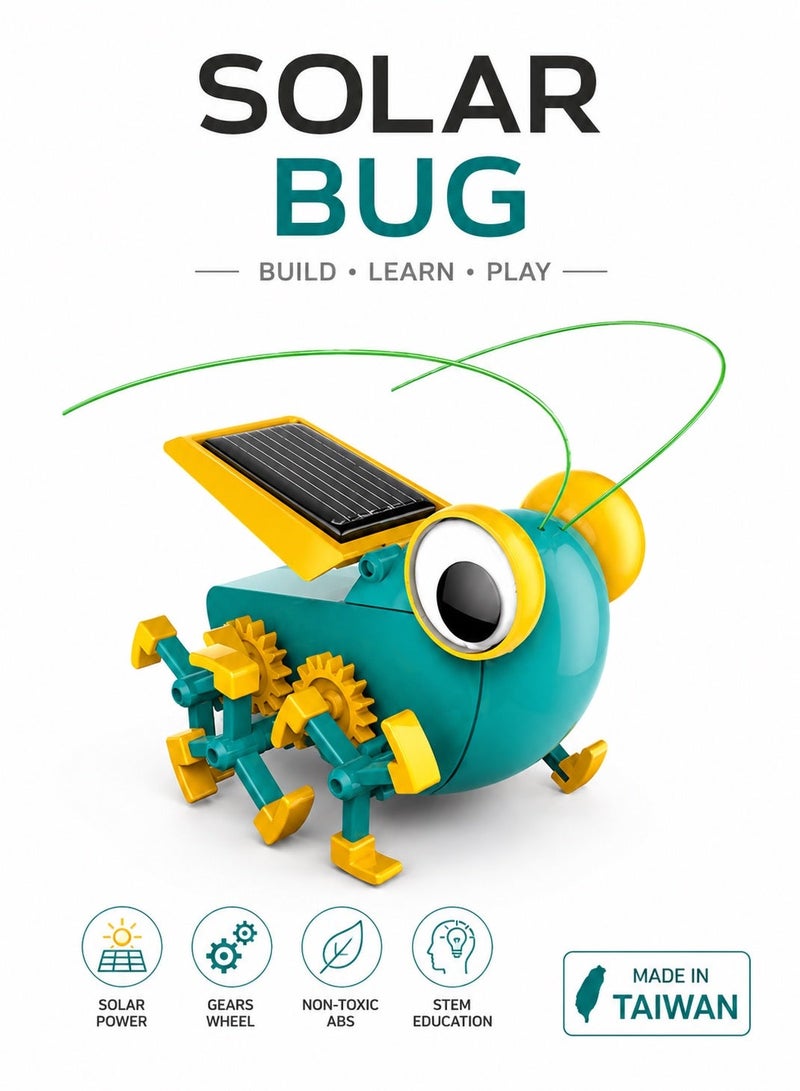 Pro'skit Pro’sKit GE-683 Solar Bug – DIY Solar-Powered Robot Assembly STEM Kit for Kids (51 Pieces, Battery-Free) - Image 3