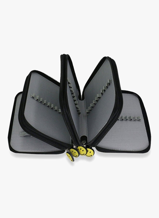 إسكدنيا حقيبة أقلام بأربع طبقات أسود - Image 3