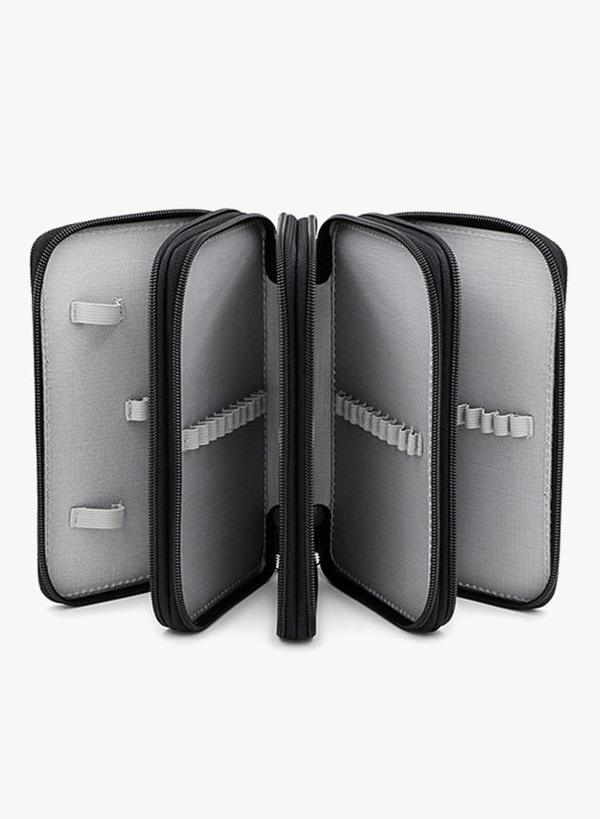 إسكدنيا حقيبة أقلام بأربع طبقات أسود - Image 2