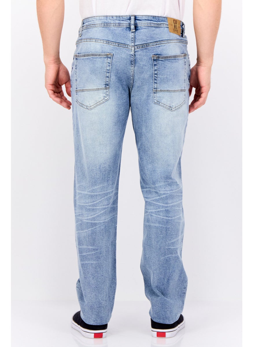 Company Eighty One - Men Slim Fit Wash Stretchable Denim, Navy - Image 1