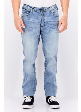 Men Slim Fit Wash Stretchable Denim, Navy