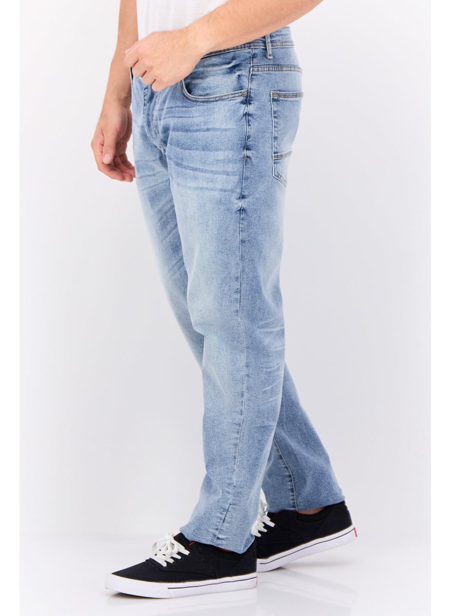 Company Eighty One - Men Slim Fit Wash Stretchable Denim, Navy - Image 1