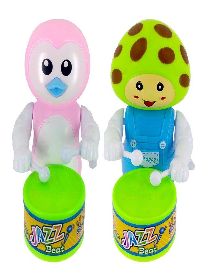 PRIMEFAIR Key Operated Cute Drummer Toy with Drumming and Dancing Action Toys for Kids - Image 1