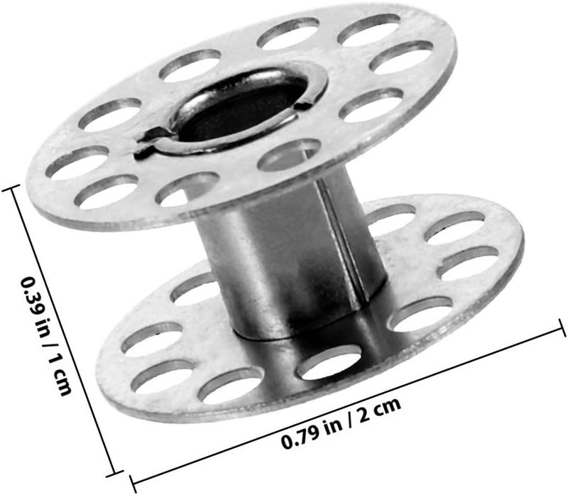 Artibetter Metal Bobbins for Sewing Machine 25-Slot Metal Thread Spools with Storage Box, Professional Empty Small Bobbins for Home Sewing and Embroidery Accessories - Image 2