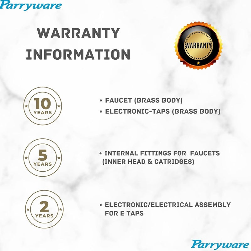 Parryware Aqua Series Table Mounted Regular Basin Mixer (HOT & Cold Mixer) (Chrome) | TOP Lever, Brass Body Water Tap/Faucet/Cock for Bathroom/Kitchen Wash Basin | G5714A1 - Image 5