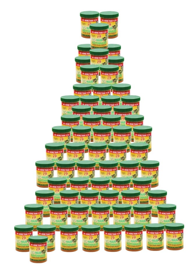 PYRON 67 Pieces Hair Mayonnaise Treatment for Weak & Damaged Hair with Olive Oil 500grams  - Image 1