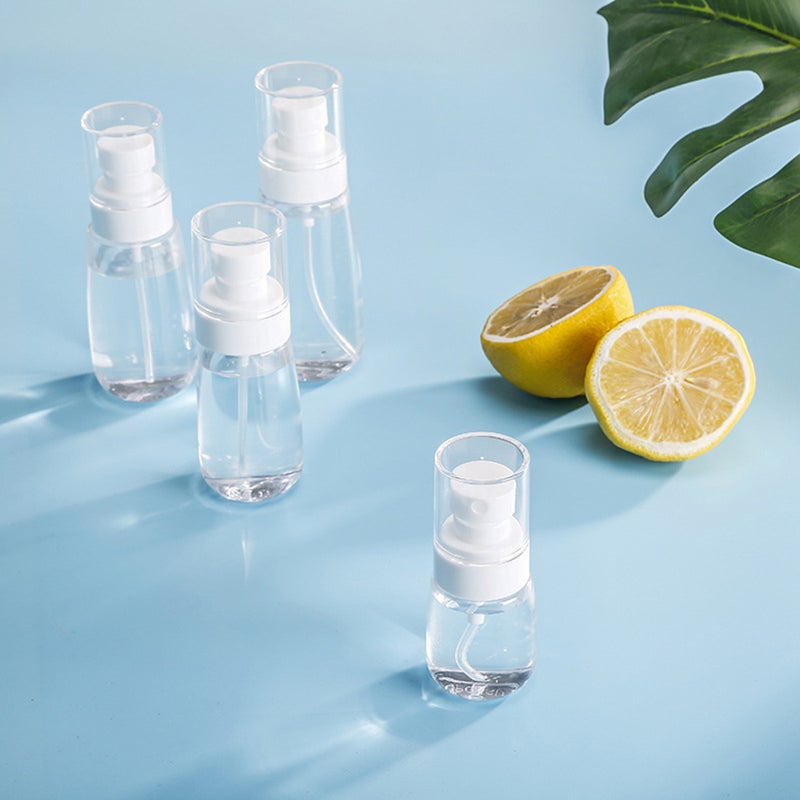 10 Pcs 60ml U Shape Spray Bottles Portable Refillable Thicken Bottom Wall Liquid Sprayer Transparent Empty Clear Mist Spray Bottle Dispenser for Makeup Travel (Random Color) - Image 4