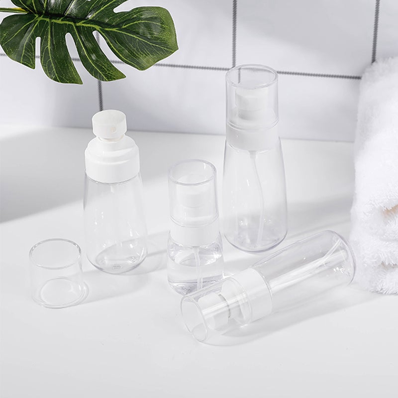 10 Pcs 60ml U Shape Spray Bottles Portable Refillable Thicken Bottom Wall Liquid Sprayer Transparent Empty Clear Mist Spray Bottle Dispenser for Makeup Travel (Random Color) - Image 2