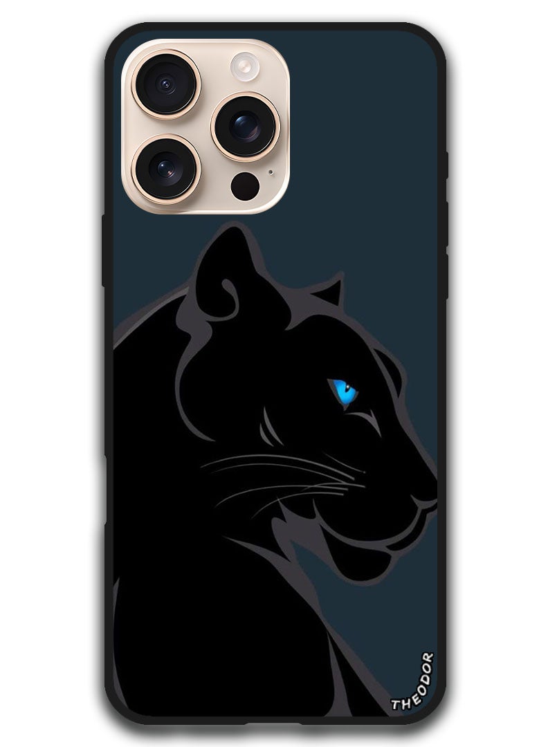 Theodor Protective Case Anti Scratch Shock Proof Bumper Cover For iPhone 16 Pro (6.3)-inch Leopard Art - Image 1