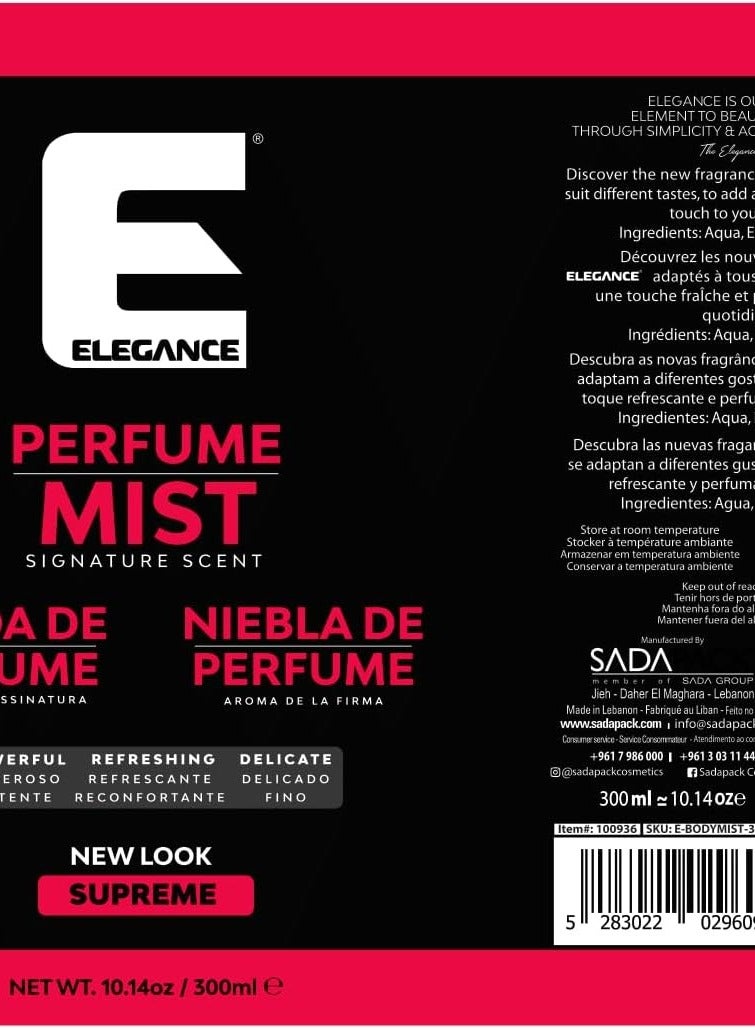 Elegance Series Supreme Perfume Mist for Men - 300ml | Hydrating & Moisturizing Post-Shave Fragrance - Image 2