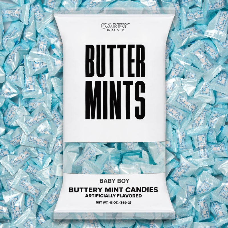 Candy Envy  Baby Boy Buttermints  13 oz Bag  100 Individually Wrapped Candy Mints  Baby Shower Favors - Image 3