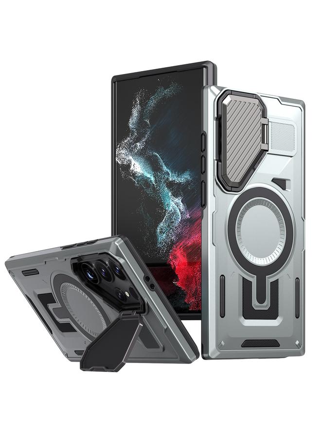 اس-توب جراب لهاتف Samsung Galaxy S23 Ultra 5G Shield Frame Holder MagSafe جراب هاتف - Image 1