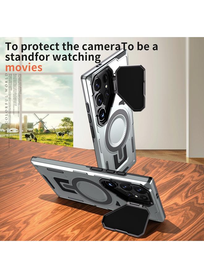 اس-توب جراب لهاتف Samsung Galaxy S23 Ultra 5G Shield Frame Holder MagSafe جراب هاتف - Image 2