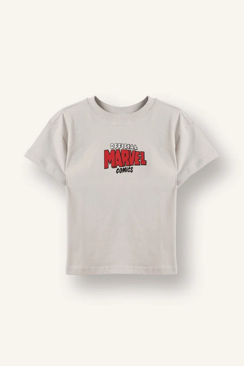 ديفاكتو Regular Fit Licensed by Marvel Short Sleeve T-Shirt