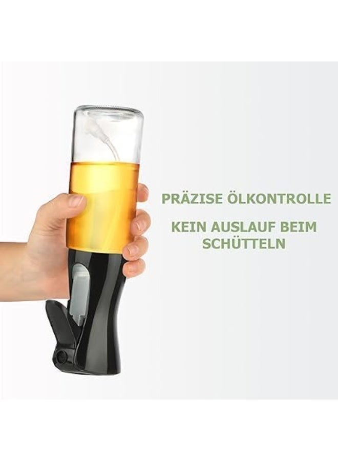 220ml Olive Oil Sprayer for Cooking, BBQ & Air Fryer – Elegant Refillable Mist Bottle for Olive Oil, Vinegar & Water – Multi-Use Atomiser for Salad, Baking & Curly Hair Care (Black) - Image 2