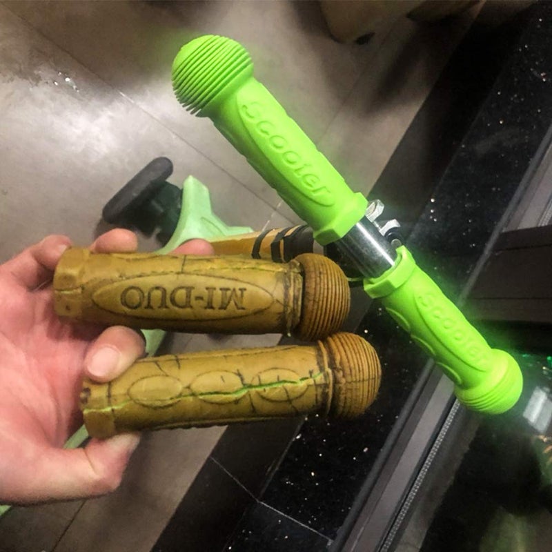 Otfaitp Bicycle Grip Handlebar - 1 Pair Fit For 2-3-4 Wheels Kid Kick Scooters  Children Bike  Drifting Scooter - Image 2