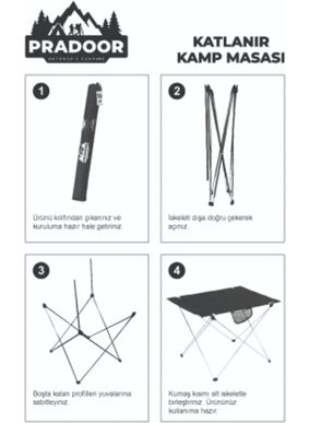 Famebag Foldable Camping and Picnic Table with Shoulder Strap  - Image 2