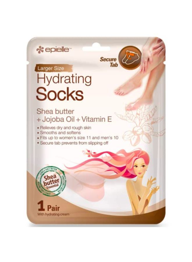 Epielle Hydrating & Moisturizing Gloves & Socks Masks Combo 12Pk For Hand And Foot - Dry Hand, Dry Cracked Heel | Coconut Oil, Milk Extract, Hyaluronic Acid, Sunflower Seed Oil, Avocado Oil, Vitamin E  - Image 5