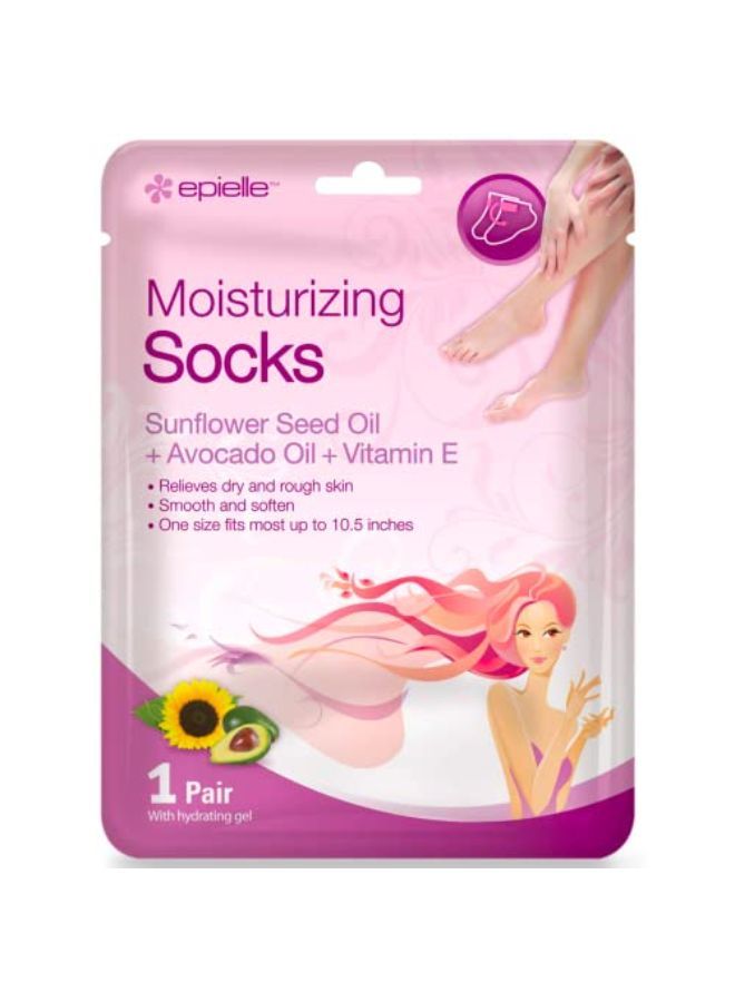 Epielle Hydrating & Moisturizing Gloves & Socks Masks Combo 12Pk For Hand And Foot - Dry Hand, Dry Cracked Heel | Coconut Oil, Milk Extract, Hyaluronic Acid, Sunflower Seed Oil, Avocado Oil, Vitamin E  - Image 3
