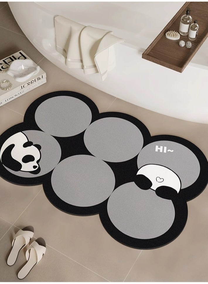 Mei Lifestyle Diatom Mud Anti Slip Bathroom Mat Stylish & Super Absorbent With Soft Material (45cmX70cm)  - Image 1