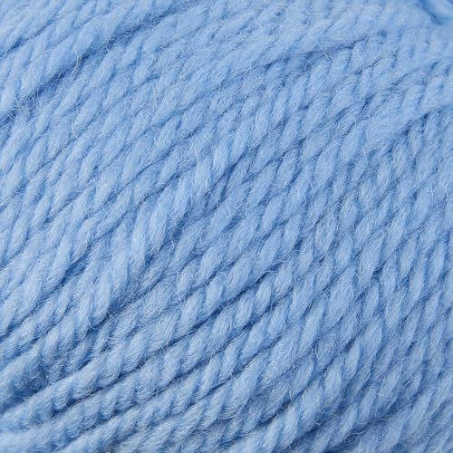 Gisimo 100% Merino Wool Yarn 3-Ply Luxurious and Soft Yarn for Hand Knitting & Crocheting (Sky Blue,1Ball) - Image 2