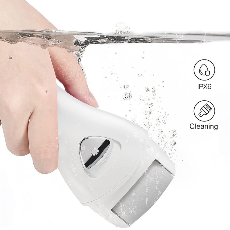 pritech Electric Foot Callus Removers Rechargeable, Portable Electronic Foot File Pedicure Tools, Electric Callus Remover Foot Scrubber Kit, Professional Foot Care Ideal Gift for Dead, Hard Cracked Dry Skin - Image 2