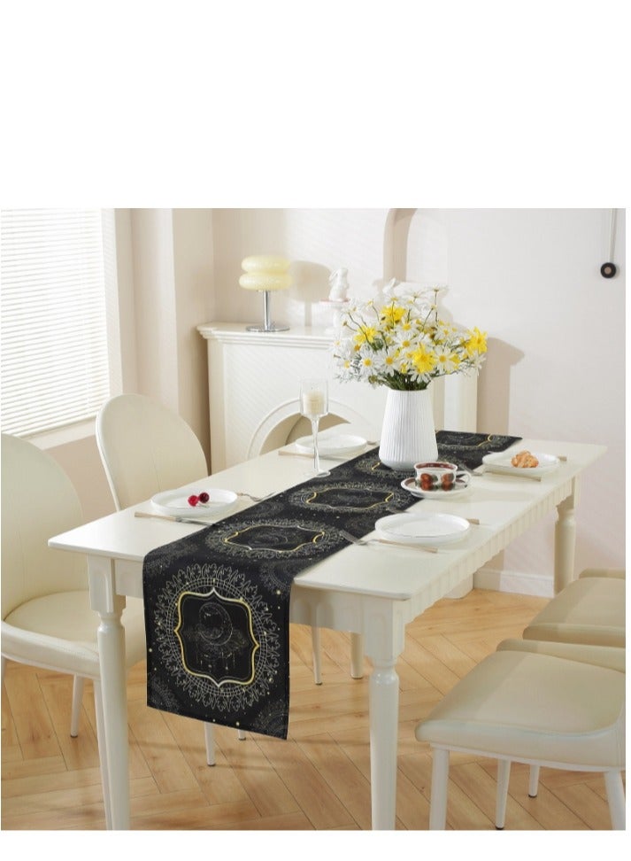 XiuWoo مفرش طاولة رمضان كريم ديكورات طاولات مفرش طاولة رمضان إسلامي عيد مبارك حفلة مطبخ منزلي طاولة غرفة طعام - Image 1