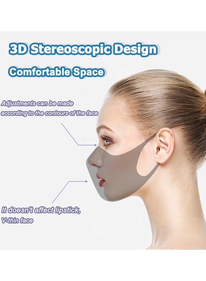 20 PCS Willow Leaf-Shaped Mask, Disposable Black Masks, 4 Layers Protection Filter Efficiency>95%, Double line Nasal Frame, Highly Elastic Ear Straps, Breathable Comfort, Suitable Men Women Daily Use - Image 5