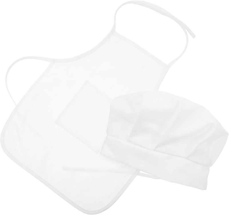 Large Chef Hat Apron Set Baby Newborn Outfit Photo Props - Image 1