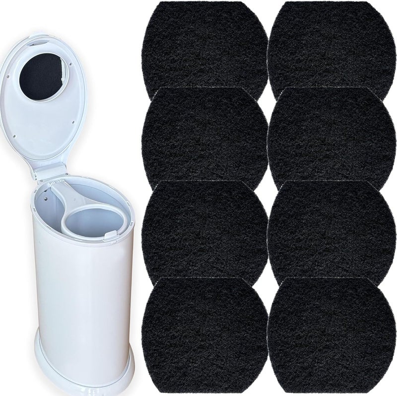 8 pcs diaper bucket deodorant replacement pack, activated carbon deodorant filter element - Image 2