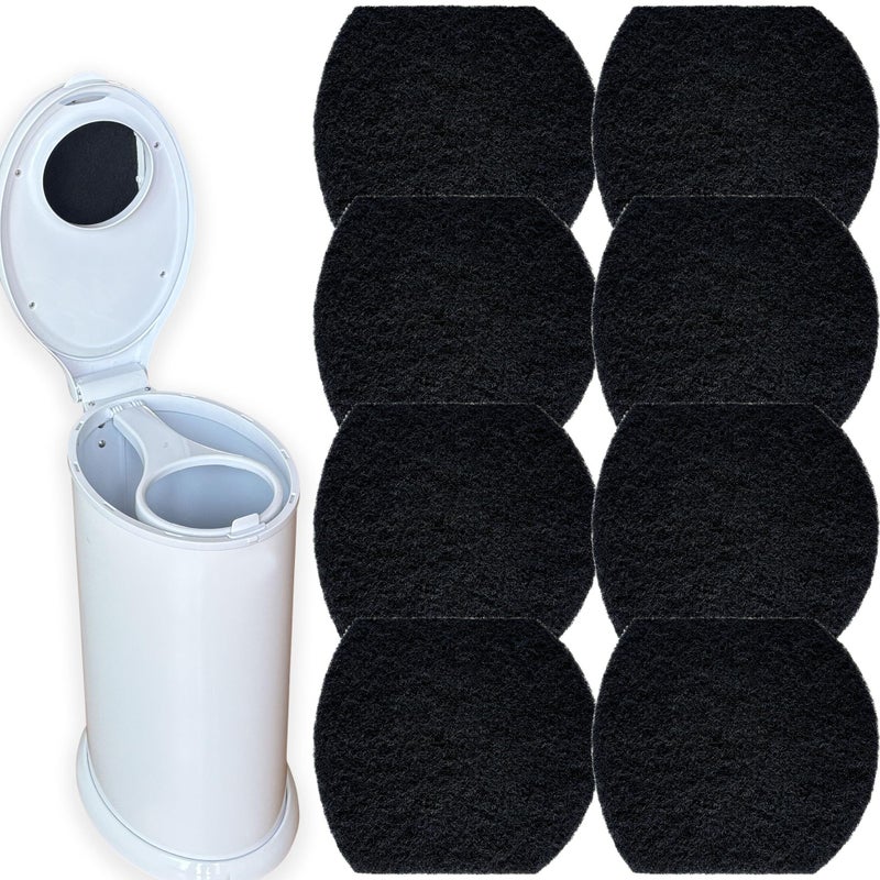8 pcs diaper bucket deodorant replacement pack, activated carbon deodorant filter element - Image 1