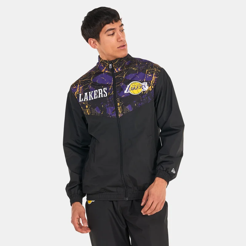 NEW ERA Los Angeles Lakers Allover Print Panel Track Jacket