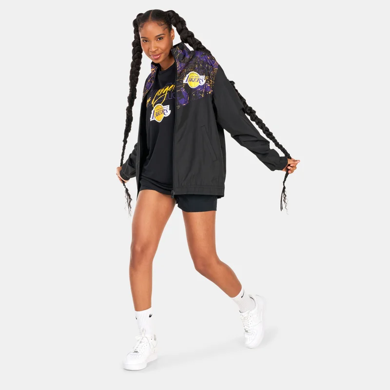 NEW ERA Los Angeles Lakers Allover Print Panel Track Jacket